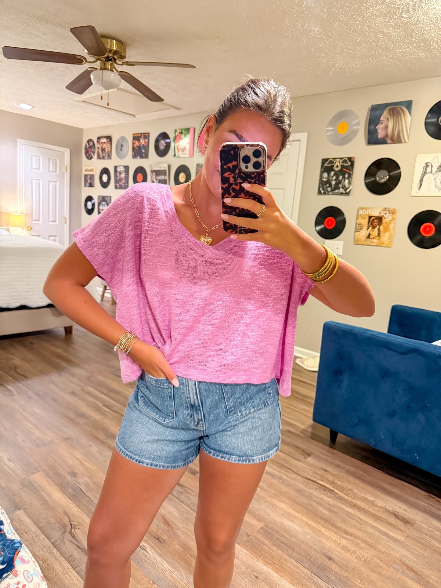 Knit Tee - Violet