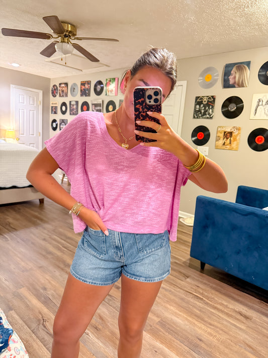 Knit Tee - Violet