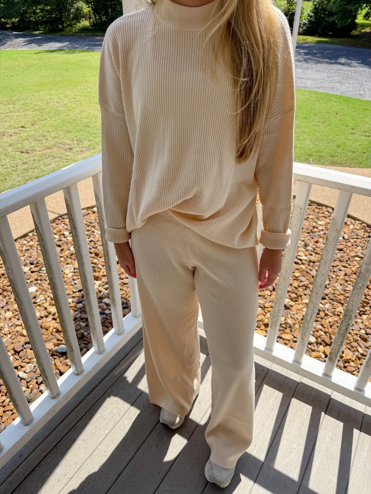 Cream Knit Set