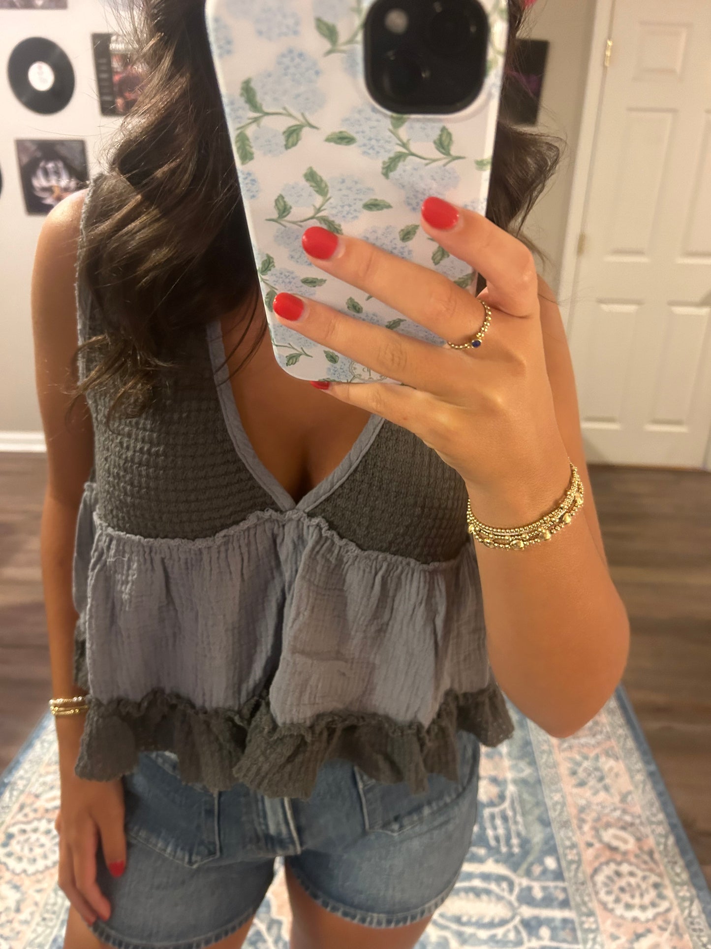 Sleeveless Babydoll Top