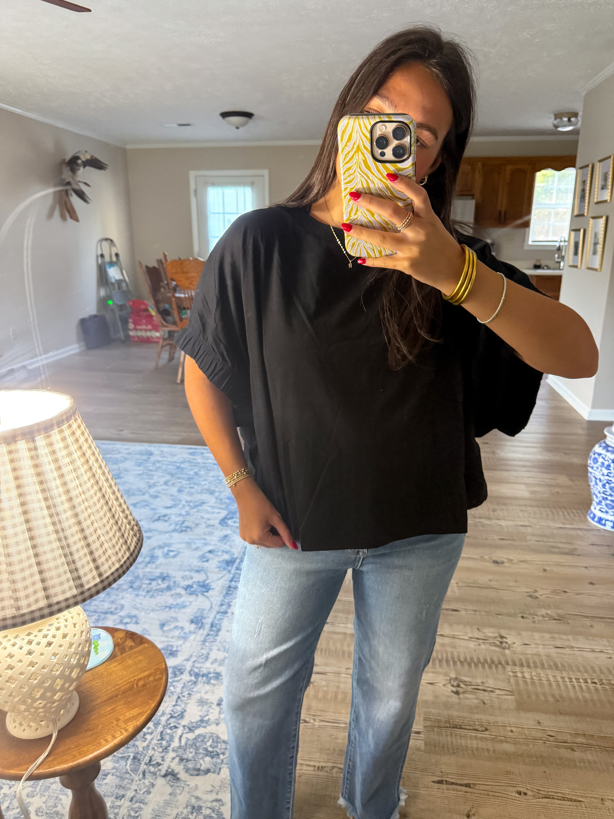 Elastic Cuff Top