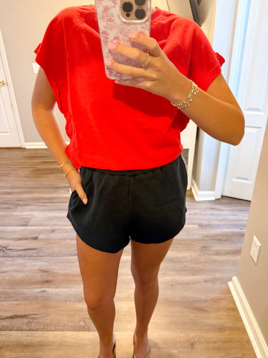 Black Sweatshort