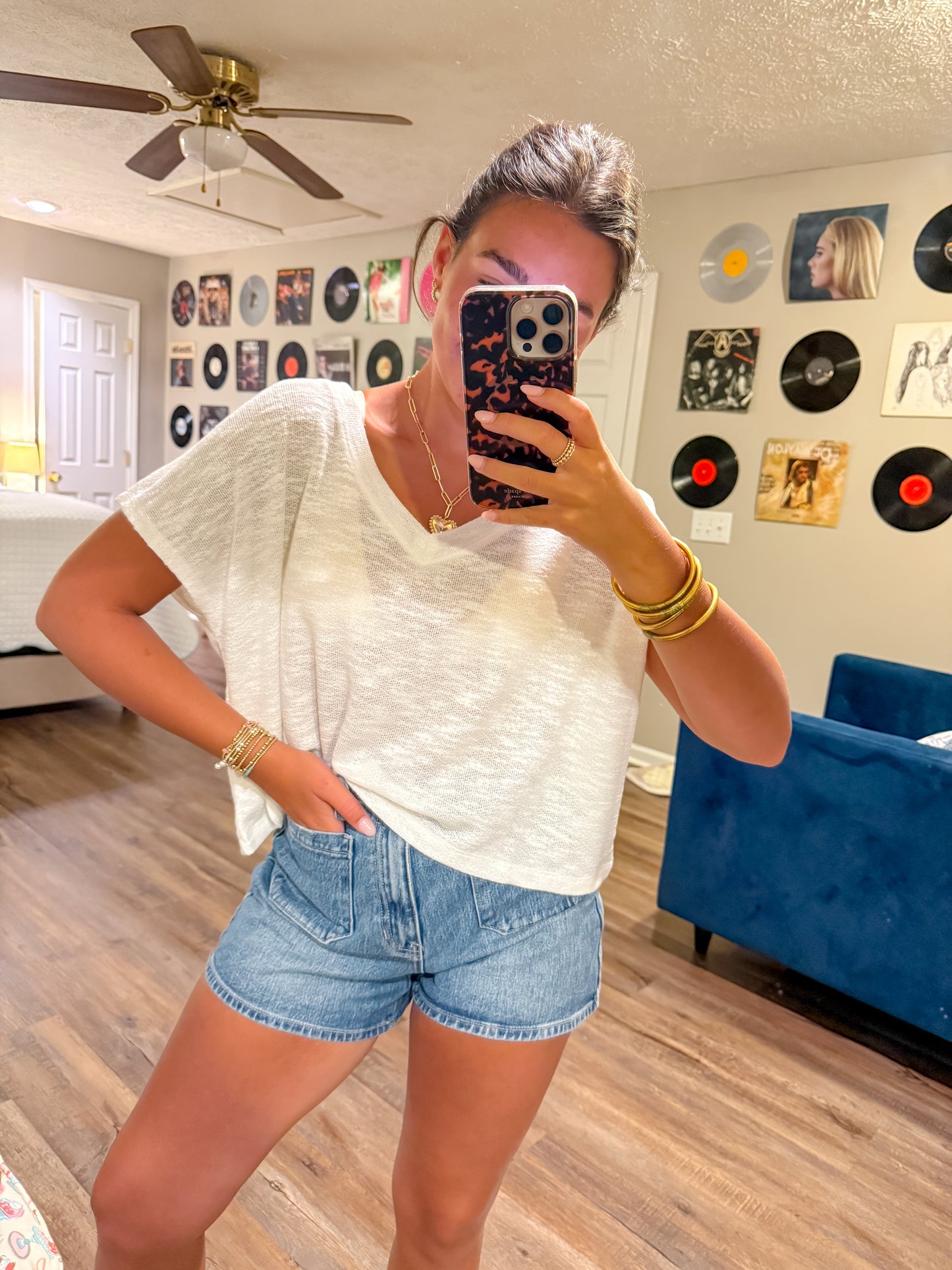 Knit Tee - Cream
