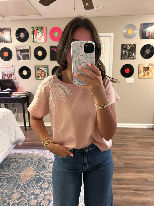 Patched Bow Top