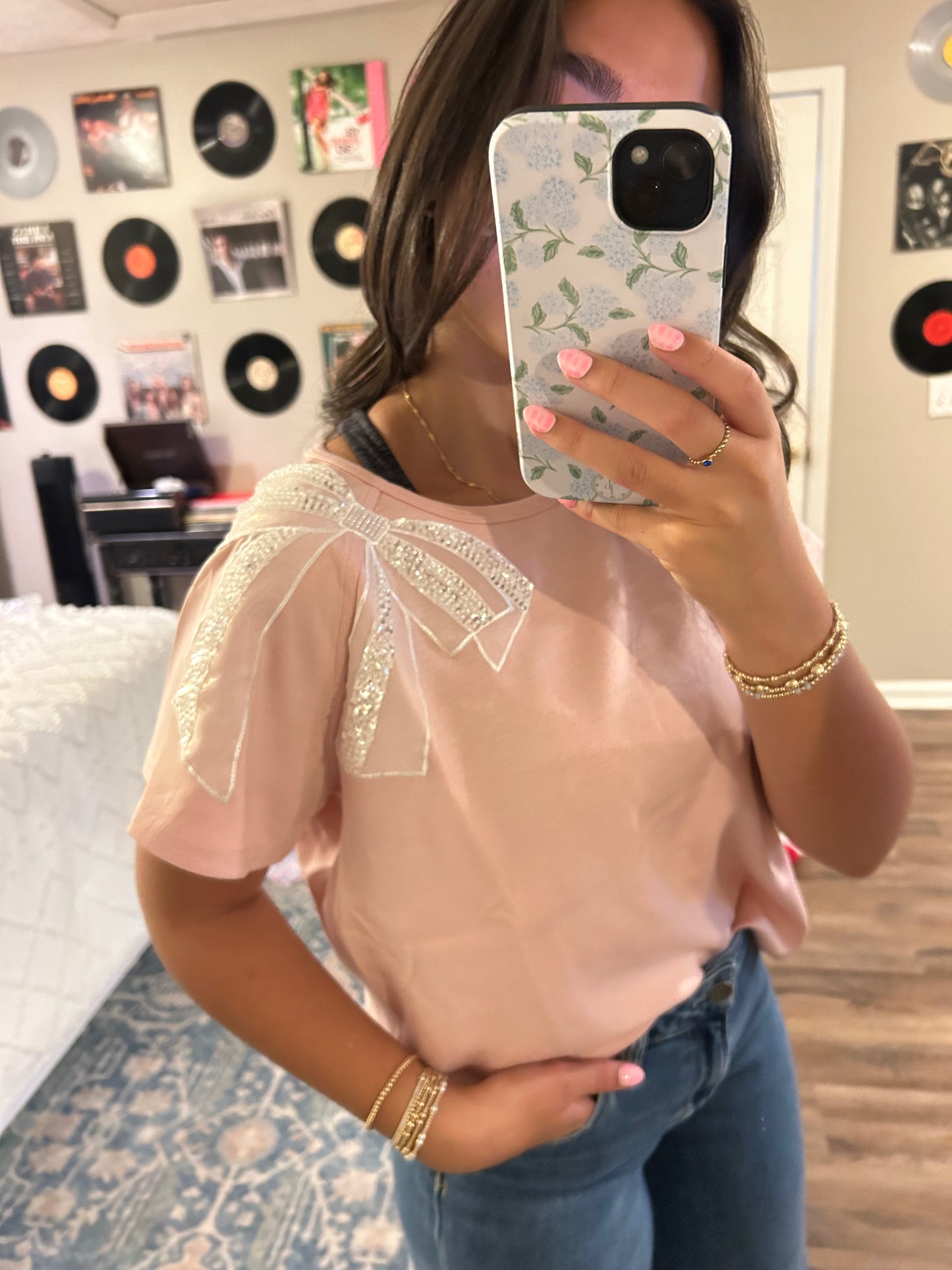 Patched Bow Top